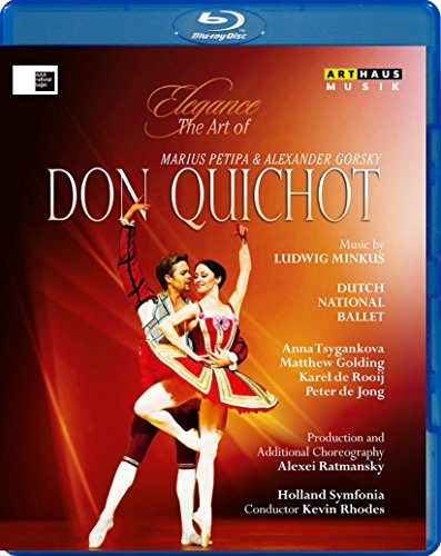"Blu-ray case cover featuring ballet dancers and 'Don Quichot' title."
