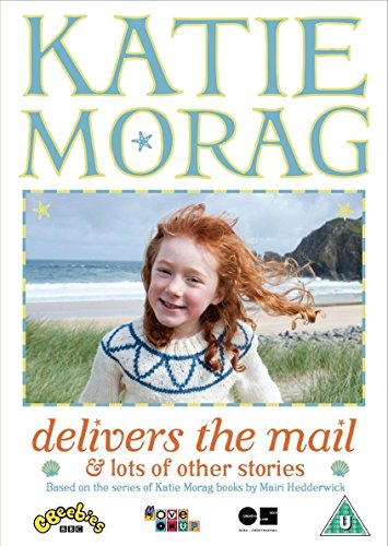 "Katie Morag Delivers The Mail" DVD cover featuring a young girl on a beach.