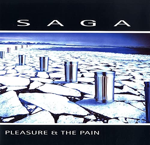 Album cover featuring metal trash cans standing on a cracked, icy landscape under blue sky.