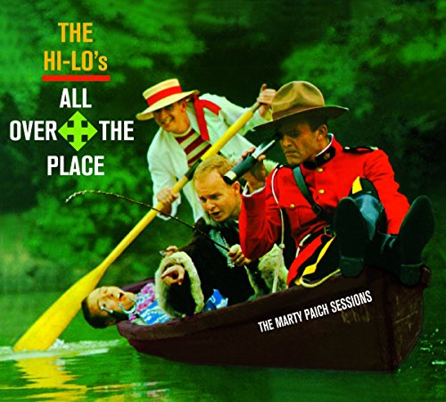 CD cover: Four men in a boat, wearing hats and period clothing.