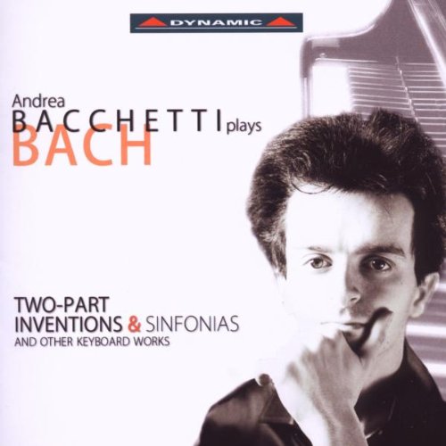 Andrea Bacchetti's album cover: man with hand on chin, piano in background.