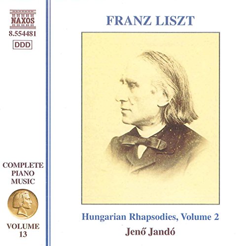 CD cover featuring a portrait of composer Franz Liszt.