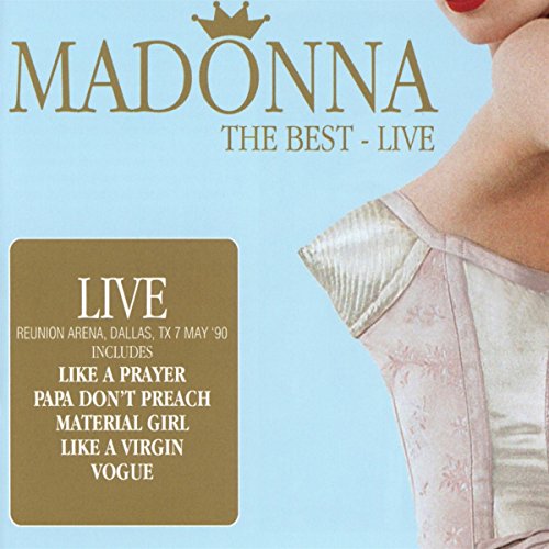 CD cover for Madonna’s “The Best - Live” album, recorded in Dallas, 1990.