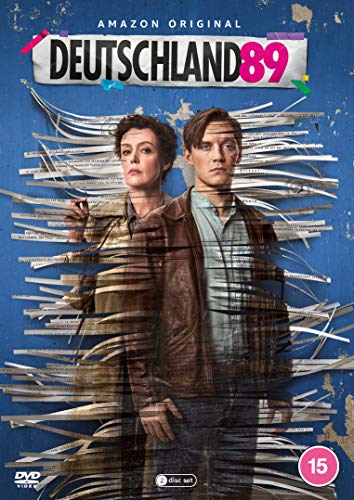 DVD cover for "Deutschland 89" featuring two serious-looking people.