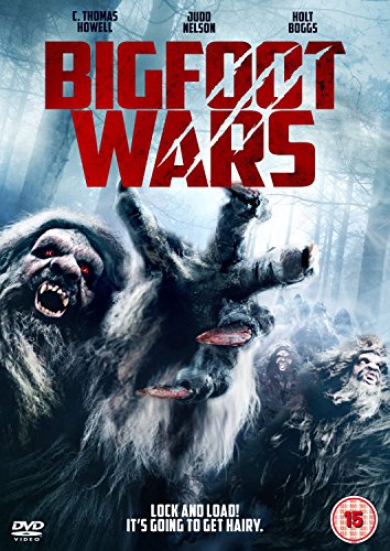 DVD cover for "The Bigfoot Wars" featuring a monstrous Bigfoot image.