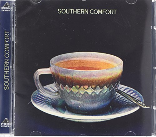 CD case with image of a teacup and saucer, black background.