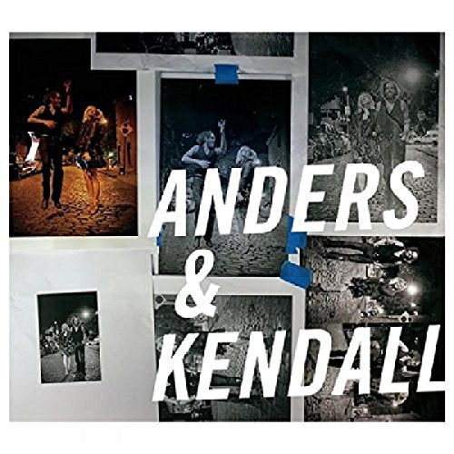 "Album cover with 'Anders & Kendall' text over a collage of black and white photos."