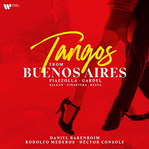 Album cover for "Tangos from Buenos Aires" featuring tango dancers’ legs.