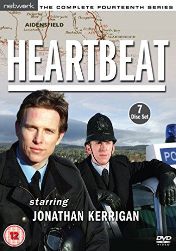 DVD cover for Heartbeat Series 14 featuring two police officers and a map background.