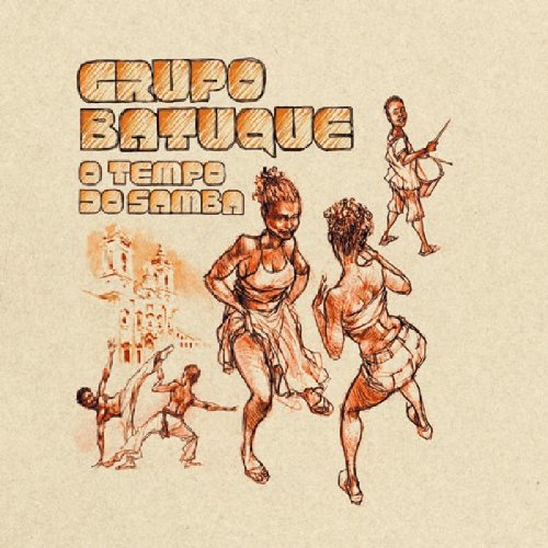 "CD cover art featuring dancing figures and text on a yellow background."