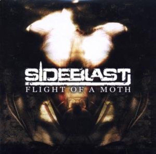 "Album cover featuring a moth with glowing white wings on a dark background."