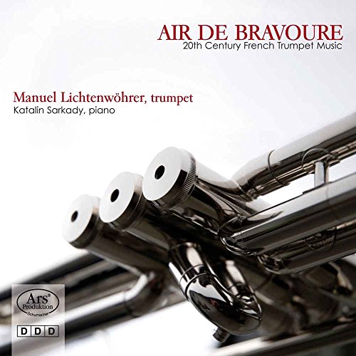CD cover featuring a trumpet with red title "Air de Bravoure" and artist names.