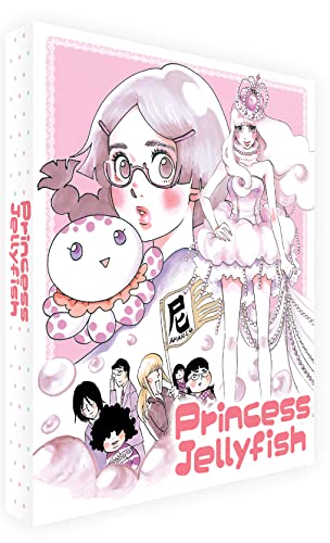 “Princess Jellyfish” Blu-ray cover featuring anime-style characters and pink tones.