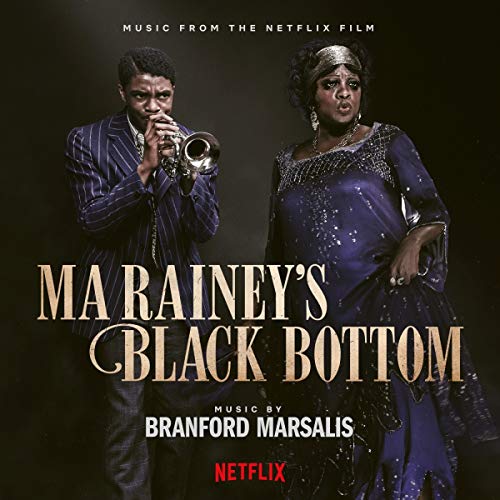 CD cover for “Ma Rainey’s Black Bottom” featuring musicians and title text.