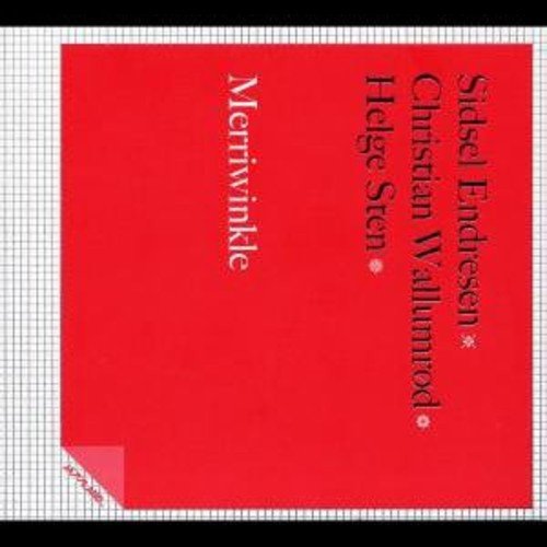 Red album cover with white grid background, featuring artist names in black and white text.