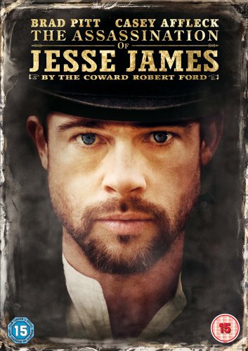 DVD cover featuring Brad Pitt as Jesse James in a weathered portrait.