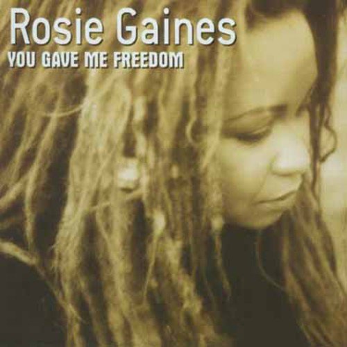 "Rosie Gaines album cover featuring a sepia-toned portrait of a woman with dreadlocks."