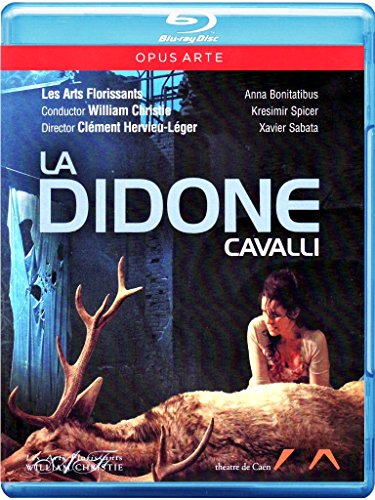 Blu-ray cover for Cavalli's "La Didone" opera, featuring a dramatic scene.