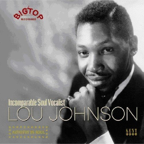 CD cover featuring portrait of soul singer Lou Johnson.