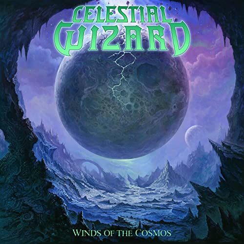 CD cover: planet with lightning, mountains, and “Celestial Wizard” text.