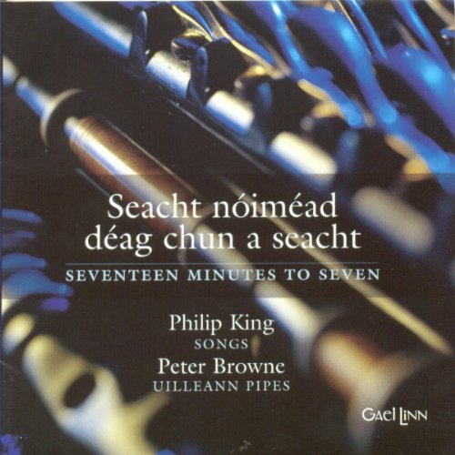 "CD cover featuring uilleann pipes with white text on a dark background."
