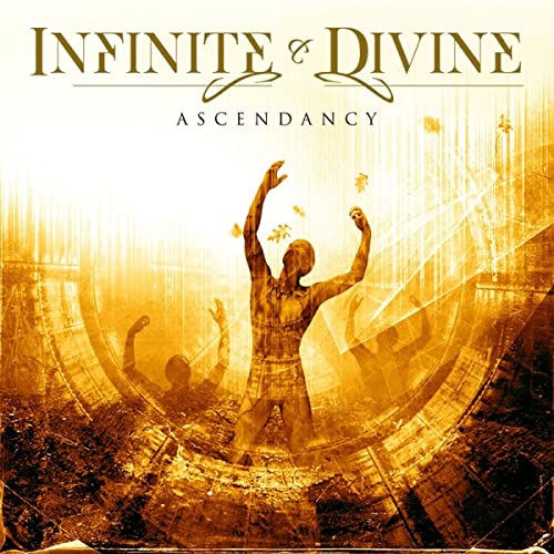 CD cover: man raising arms in a golden, ethereal landscape.