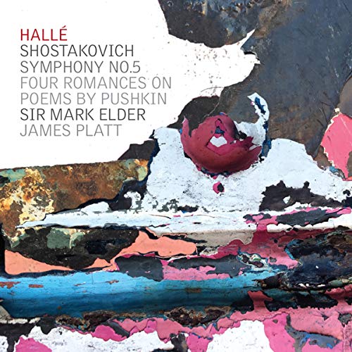 CD cover: abstract paint texture with text naming Shostakovich and Platt.