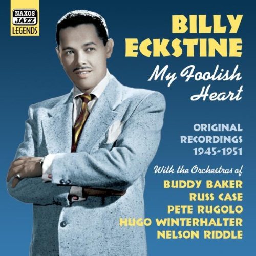 Billy Eckstine album cover featuring a man in a light suit against a blue background.