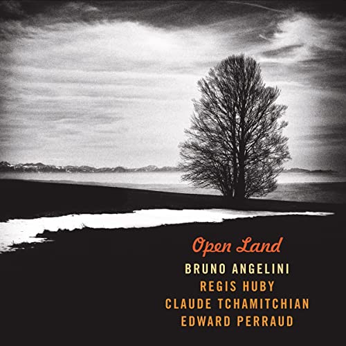 Black and white CD cover with a lone tree and distant mountains.