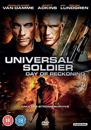 DVD cover for "Universal Soldier: Day of Reckoning" featuring action stars.