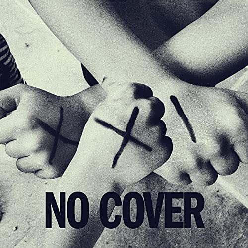 Black and white image of crossed hands with “NO COVER” text below.