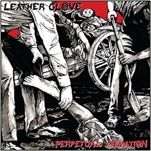 CD cover: Black and white sketch of figures with a wheel and text.