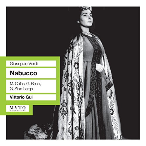 CD cover for Verdi’s Nabucco, featuring Maria Callas in costume.