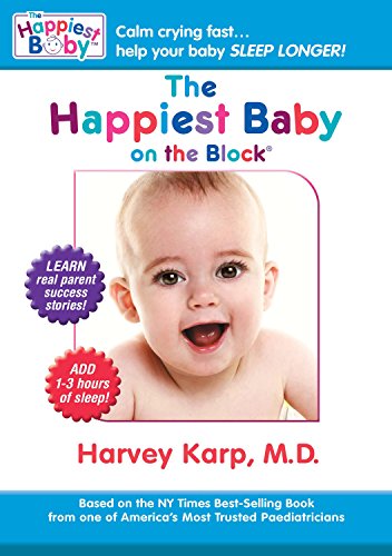 DVD cover featuring a smiling baby with colorful text and promotional highlights.