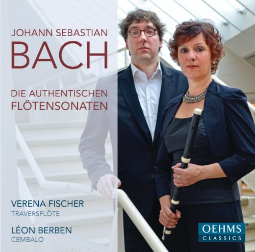 CD cover featuring portraits of two musicians and the composer Bach’s name.