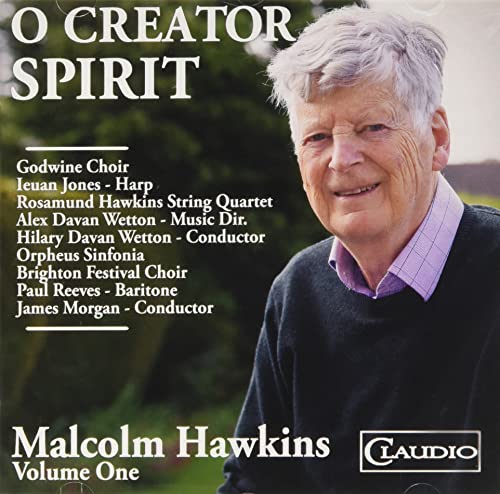 CD cover featuring portrait of Malcolm Hawkins and text “O Creator Spirit”.
