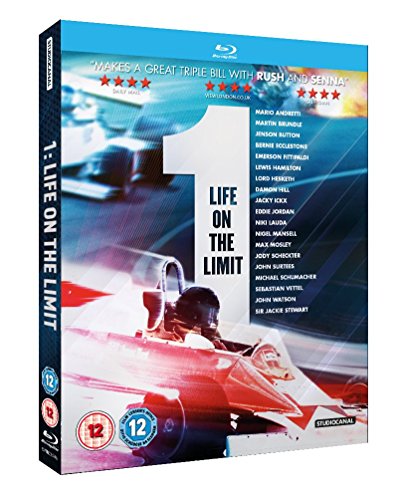 Blu-ray cover for documentary "1: Life On The Limit" featuring Formula 1 racing.