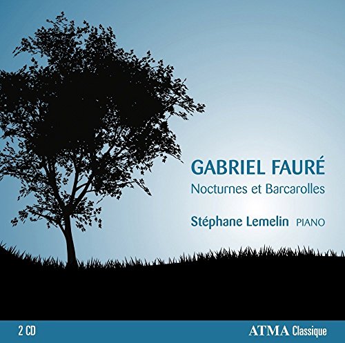 CD cover with silhouetted tree and text: "Gabriel Fauré, Stephane Lemelin.
