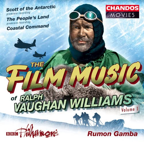 CD cover: Man in arctic gear, film score title, snowy landscape.