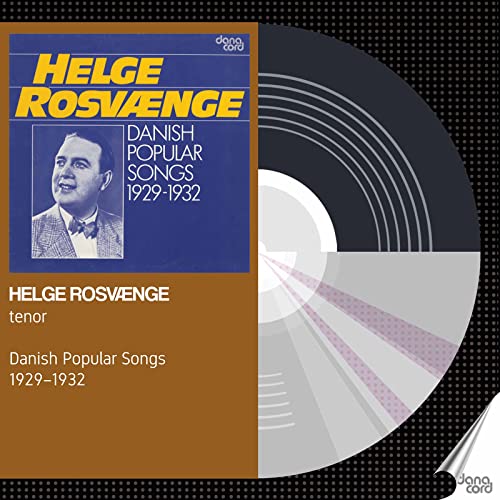 CD cover featuring portrait of Helge Rosvaenge and a record design.