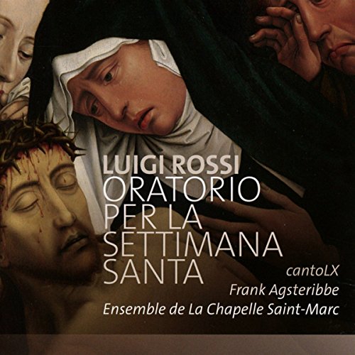 CD cover depicting religious figures with text: “Luigi Rossi, Oratorio.”