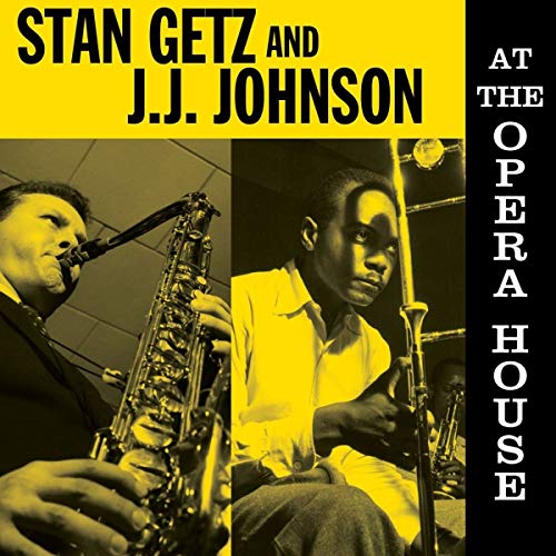 Album cover featuring Stan Getz and J.J. Johnson playing their instruments.