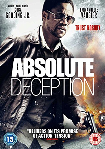 DVD cover for "Absolute Deception" featuring Cuba Gooding Jr. in sunglasses.