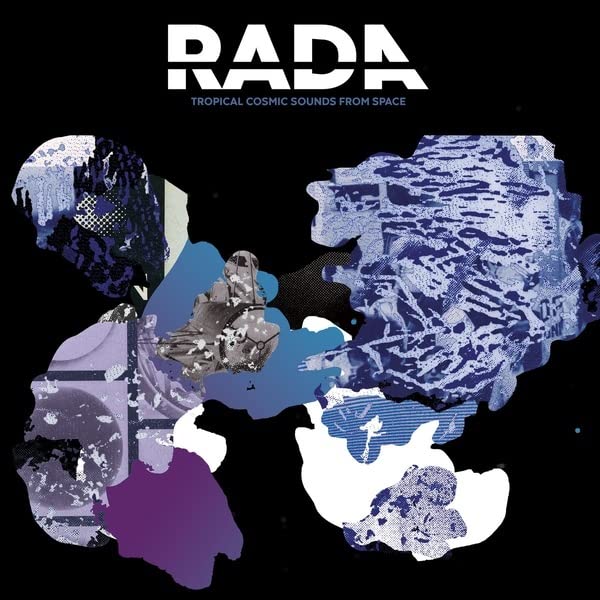 Vinyl record cover with abstract, fragmented shapes in purple and white.