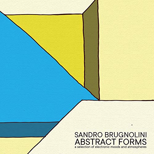 Album cover with geometric shapes in blue, yellow, and ochre tones.