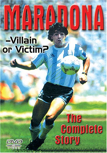 DVD cover featuring soccer player Diego Maradona in action.