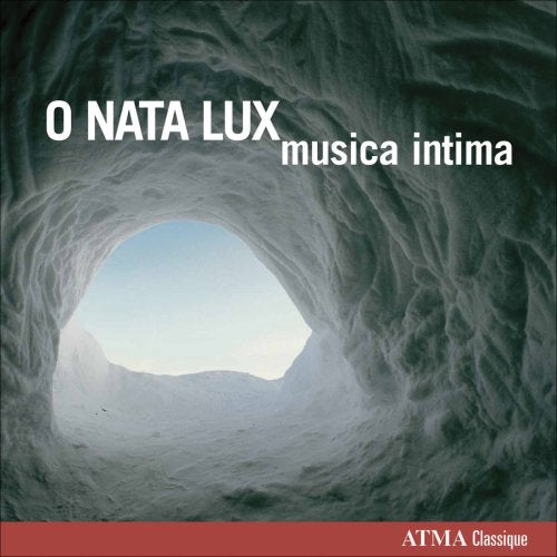 A CD cover featuring a snowy cave entrance with white text and a red banner.