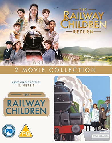 "The Railway Children Return Double Pack" Blu-ray cover featuring two movie illustrations and a train.