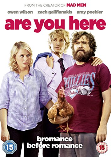 DVD cover featuring three actors, one holding a chicken, against a white background.