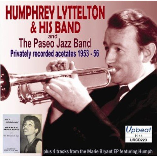 Album cover featuring a man playing trumpet, with text and logos.